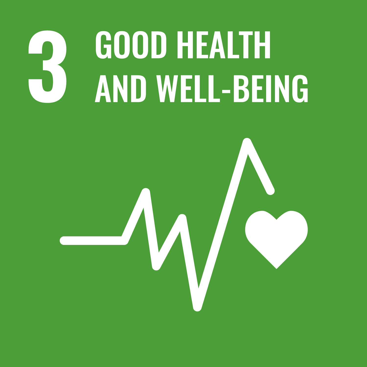 UN Compact Goal 3 icon "Good Health and Well-Being"